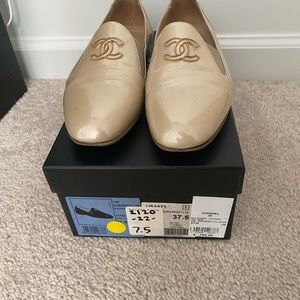 RARE Classic Chanel Loafers Mules Size 37.5